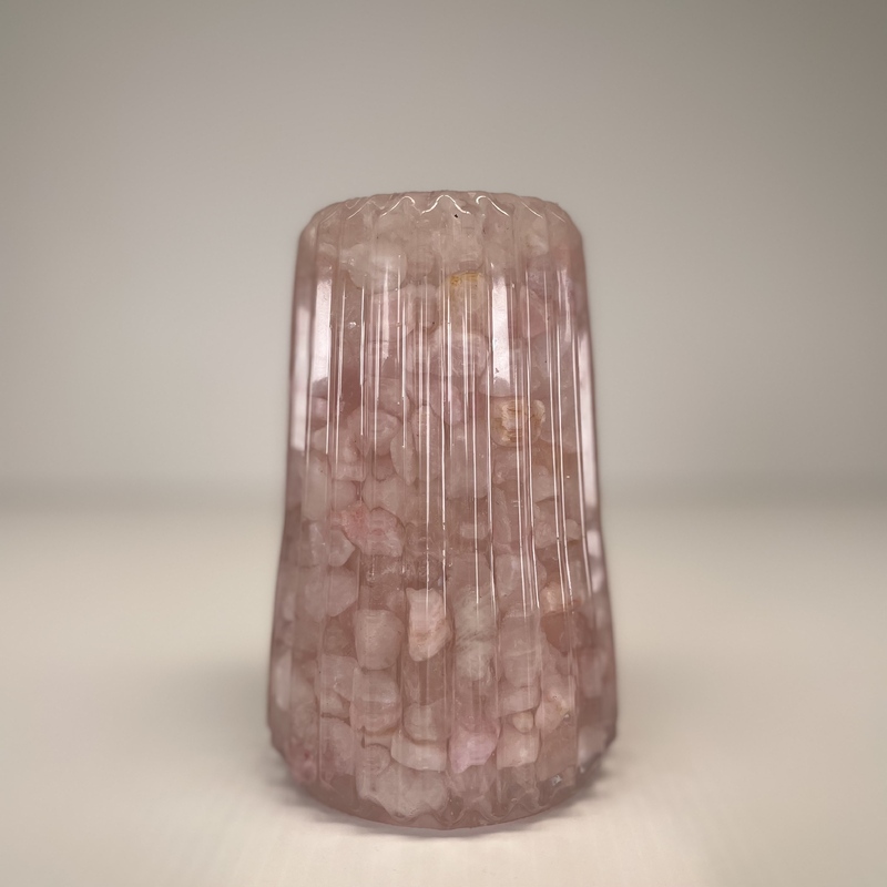 Rose Quartz Crystal Vase