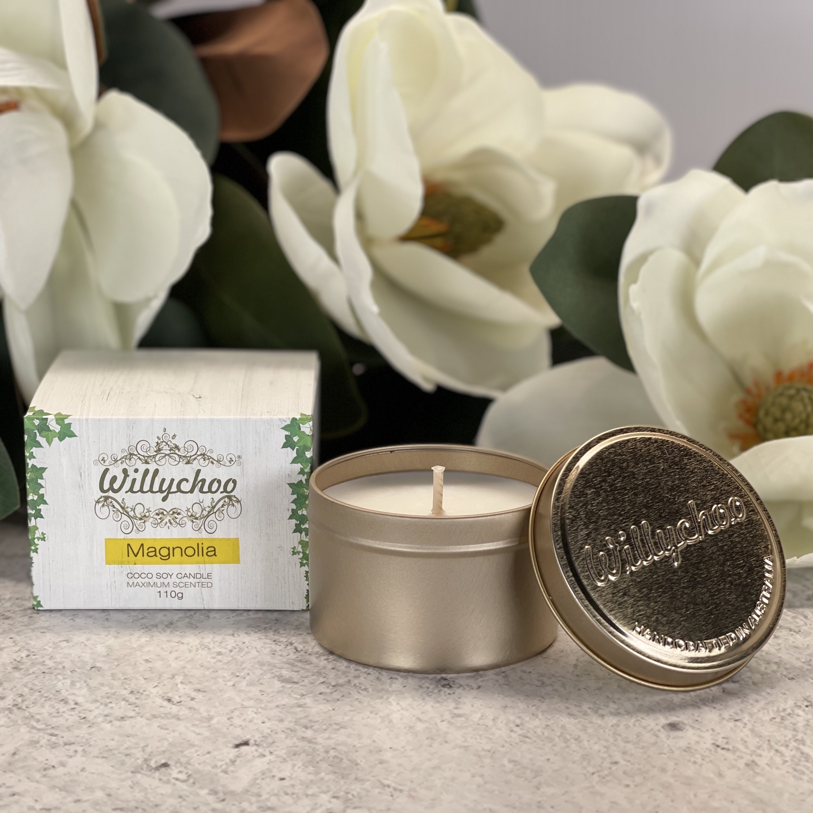 Magnolia In Bloom Travel Tin