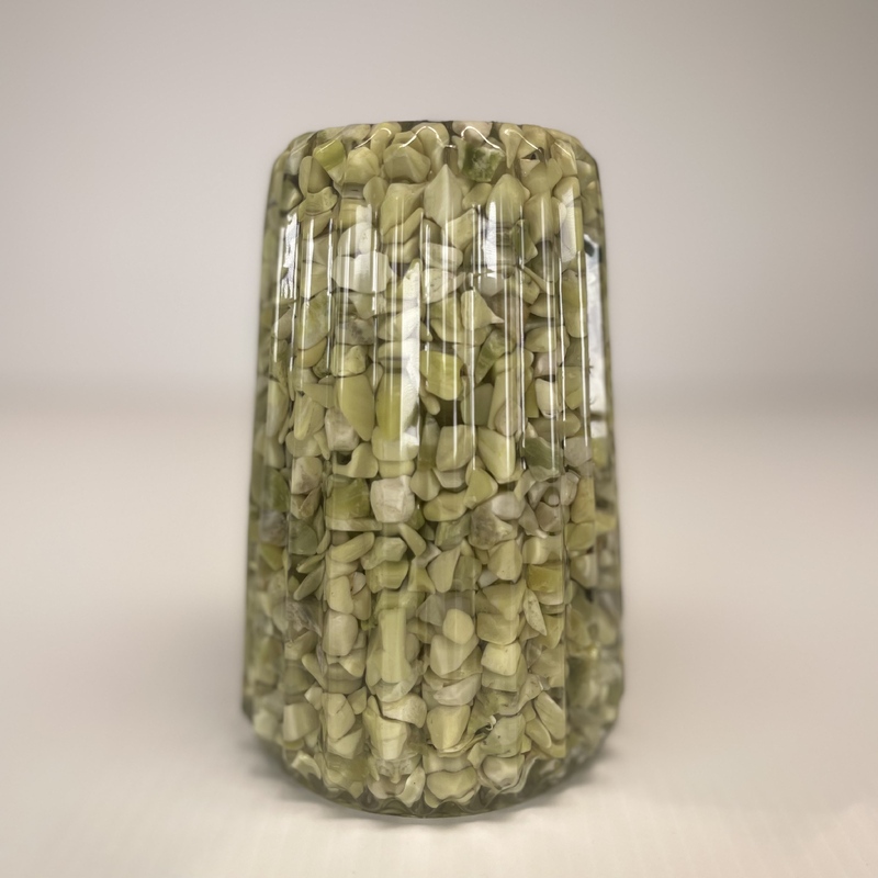 Serpentine Crystal Vase