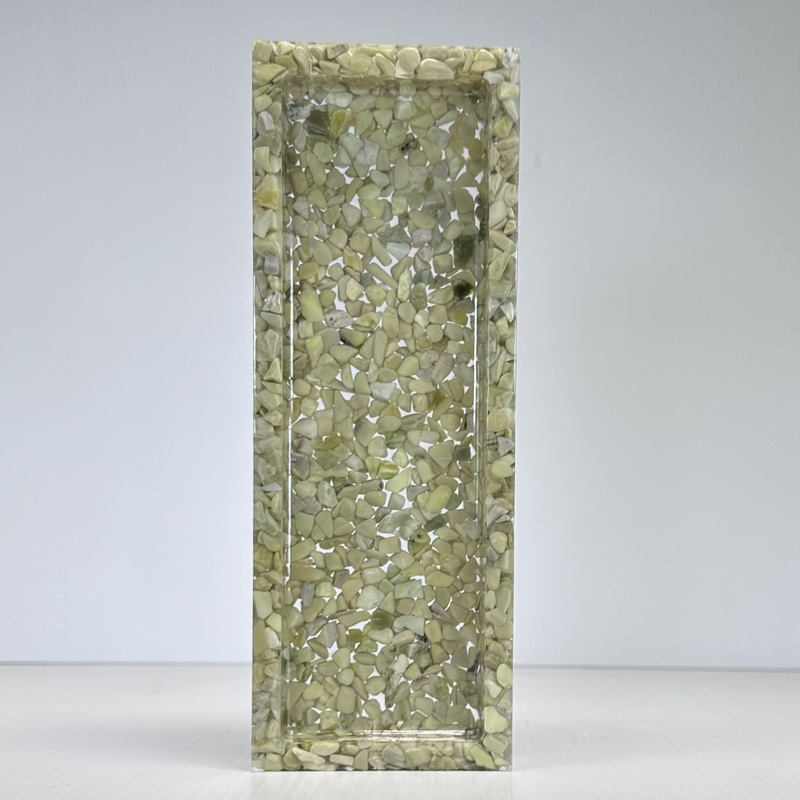 Serpentine Crystal Tray